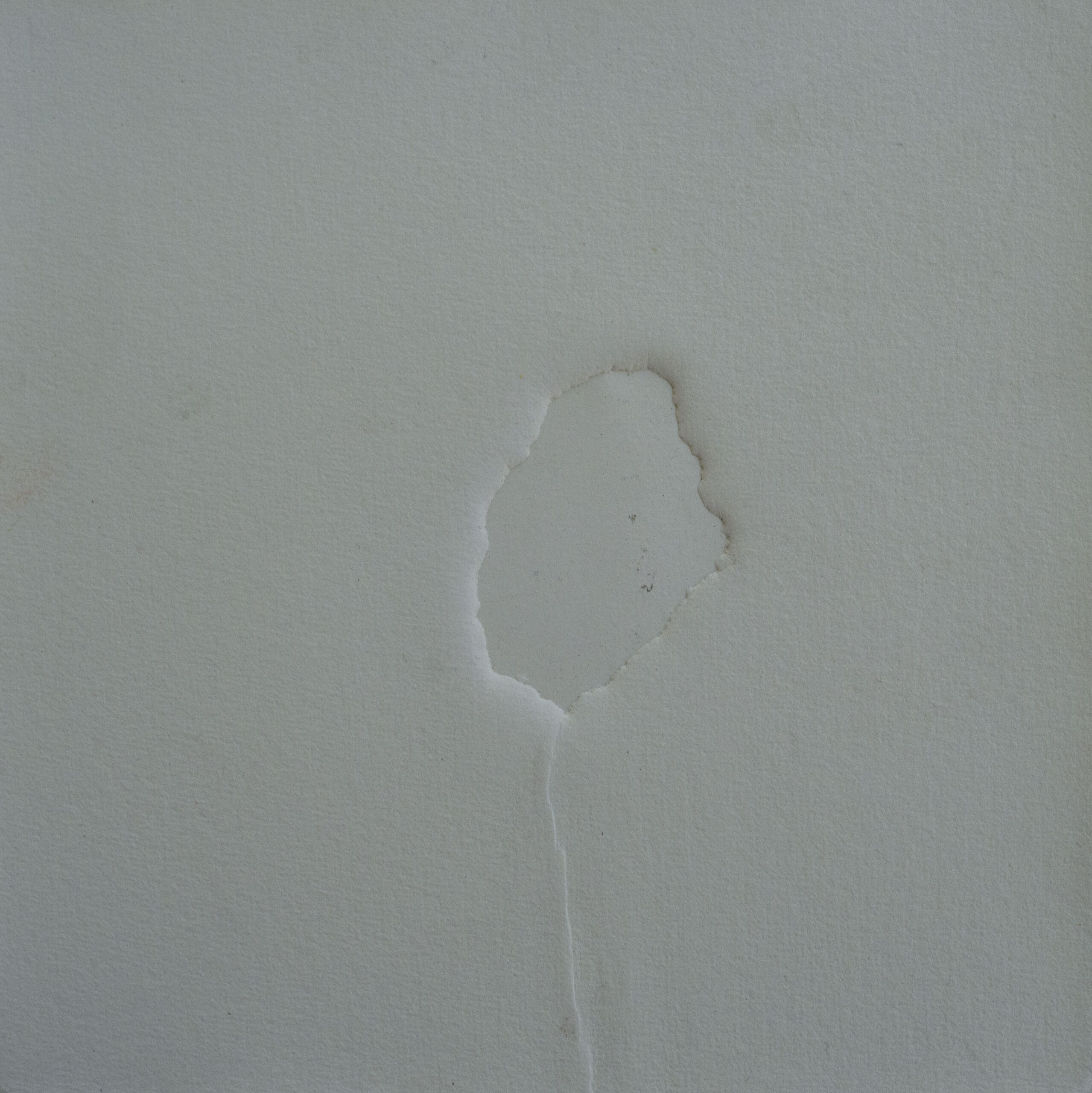 intaglio de vidrio roto sobre papel liberon